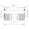 World Wide Fittings Male Flat Face O-Ring to Male Flat Face O-Ring Union Straight 4305X04X04 - alternate 2